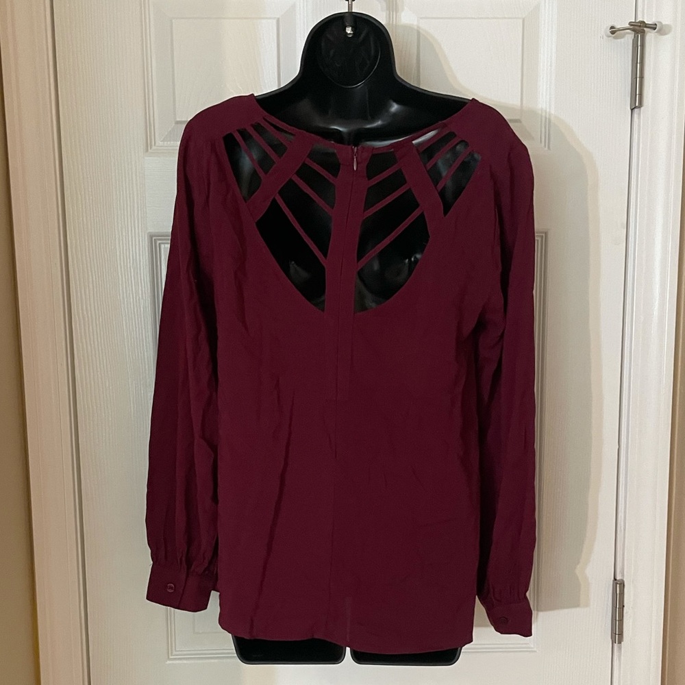 NWT Maroon Shirt Statement Back